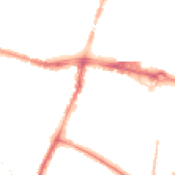 Night-time road noise heatmap for SL1 1HL
