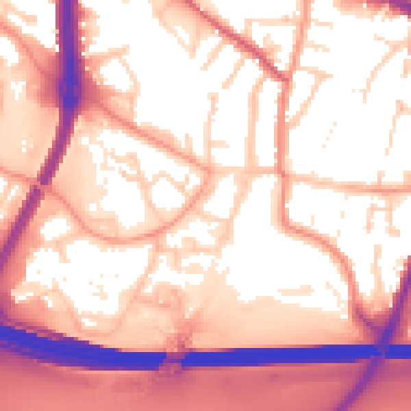 Daytime road noise heatmap for SL1 2FY