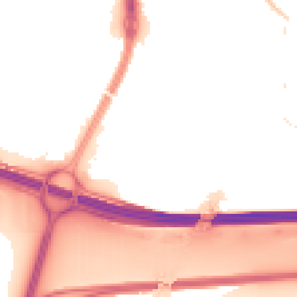 Night-time road noise heatmap for SL1 2TW