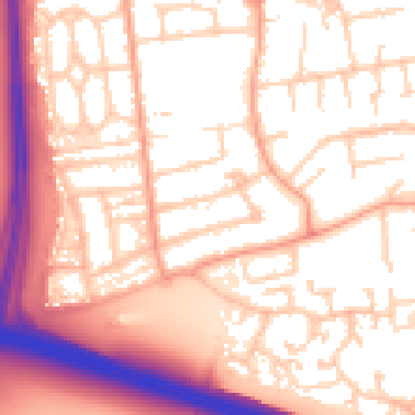 Daytime road noise heatmap for SL1 5JN