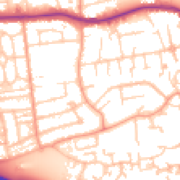 Daytime road noise heatmap for SL1 5QX