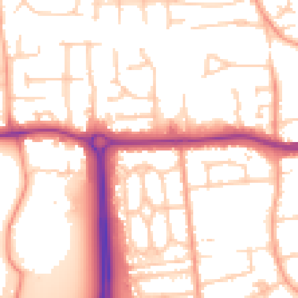 Daytime road noise heatmap for SL1 6AB