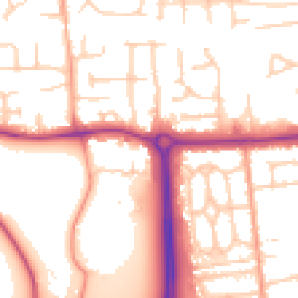 Daytime road noise heatmap for SL1 6DA
