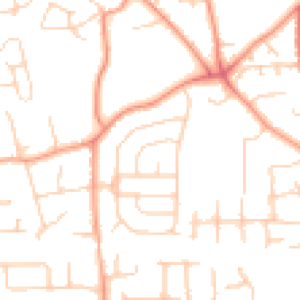 Daytime road noise heatmap for SL1 6EE