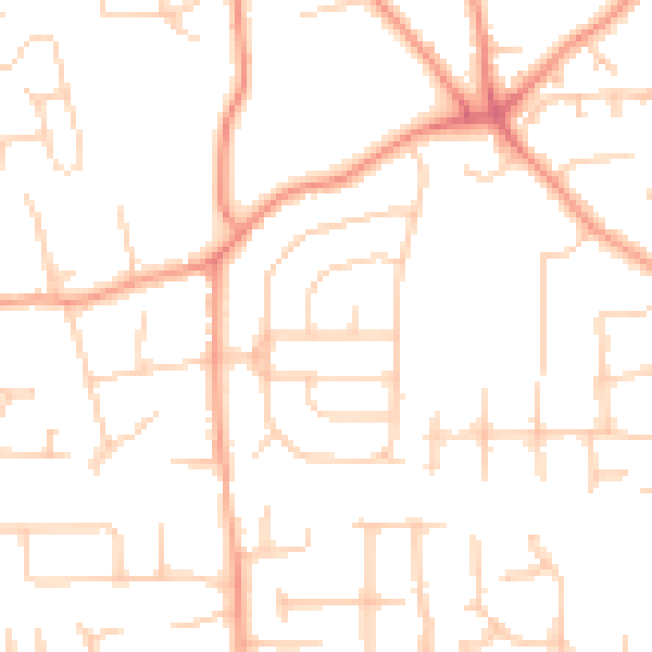 Daytime road noise heatmap for SL1 6EF