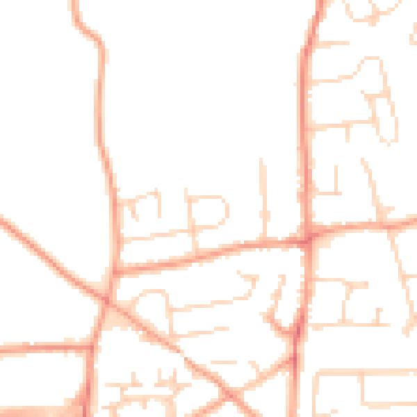 Daytime road noise heatmap for SL1 7EF