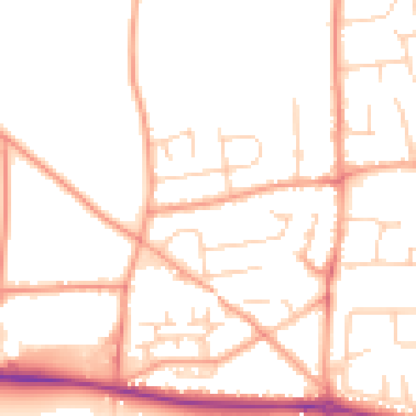 Daytime road noise heatmap for SL1 7EL