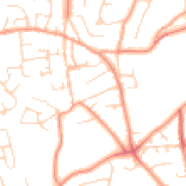 Daytime road noise heatmap for SL1 7HA