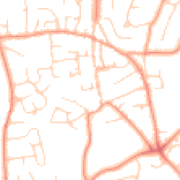 Daytime road noise heatmap for SL1 7HX