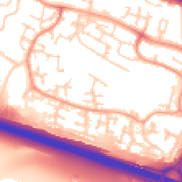 Daytime road noise heatmap for SL1 9HA