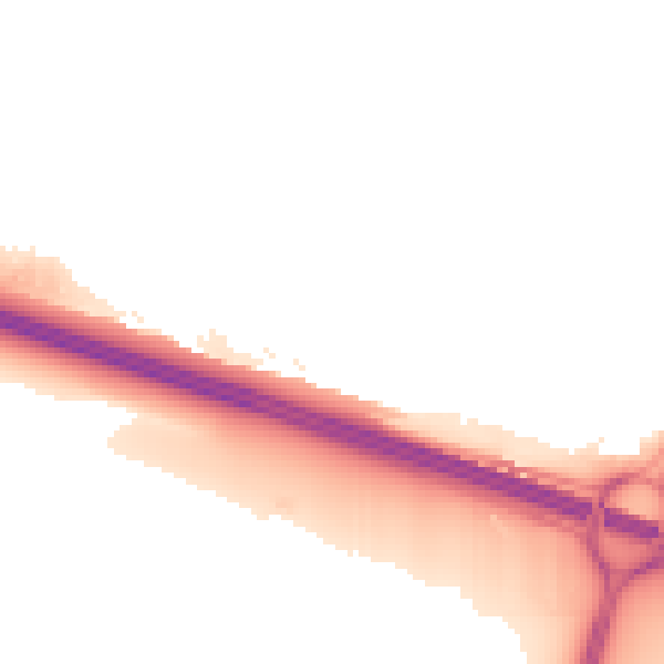 Night-time road noise heatmap for SL1 9JA