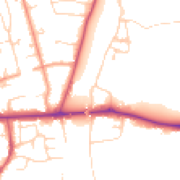 Daytime road noise heatmap for SL6 0AD