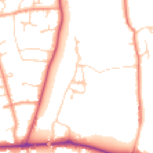 Daytime road noise heatmap for SL6 0AG