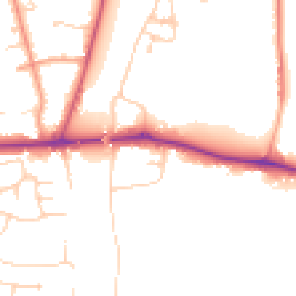 Daytime road noise heatmap for SL6 0AR