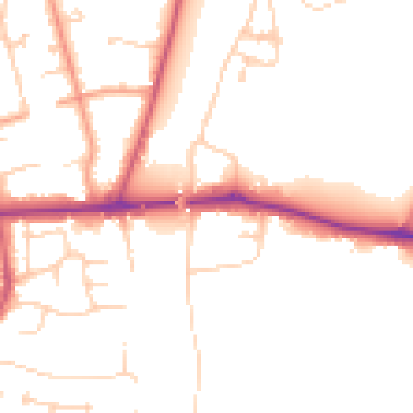 Daytime road noise heatmap for SL6 0AS