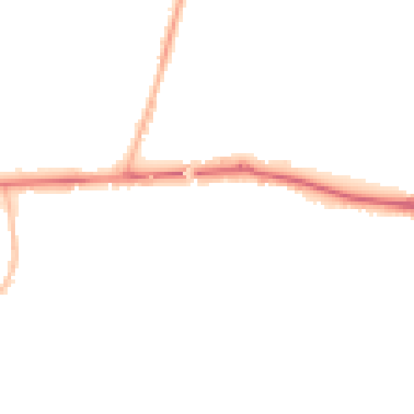 Night-time road noise heatmap for SL6 0AT