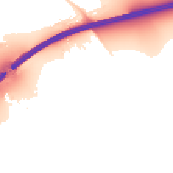 Night-time road noise heatmap for SL6 0DT