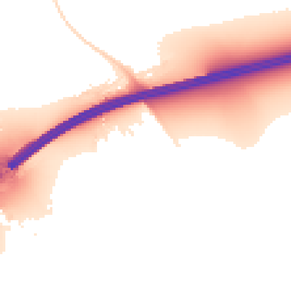 Night-time road noise heatmap for SL6 0DW