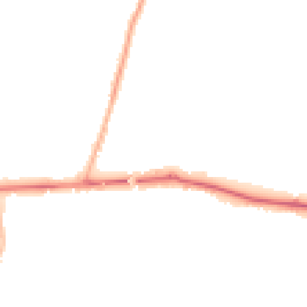 Night-time road noise heatmap for SL6 0FB