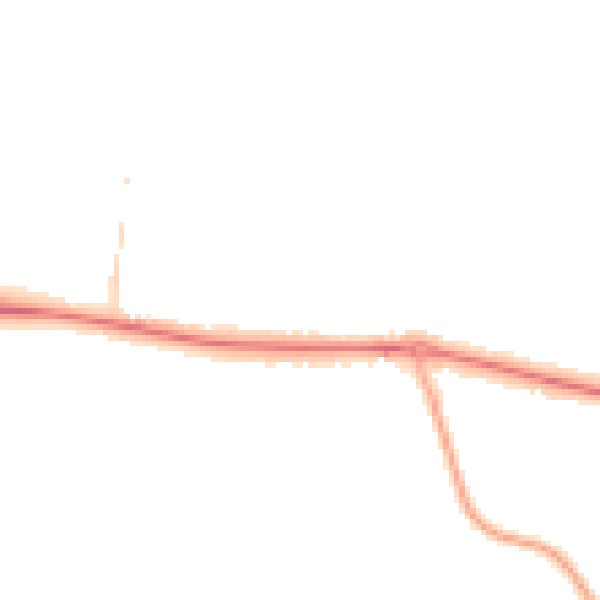 Night-time road noise heatmap for SL6 0JG