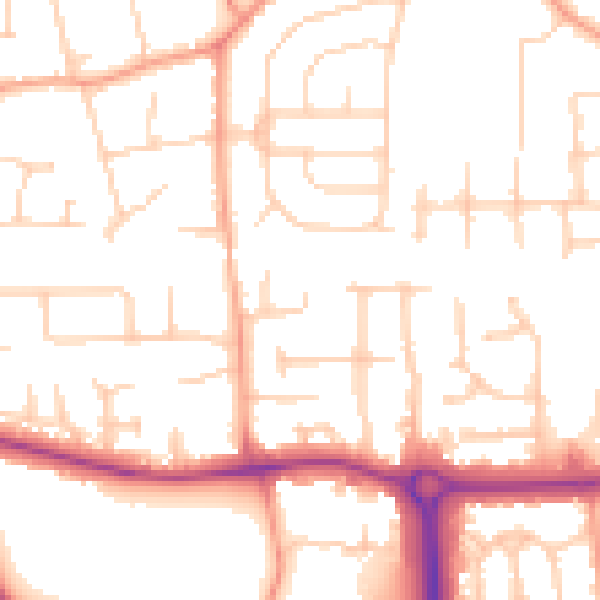 Daytime road noise heatmap for SL6 0LH
