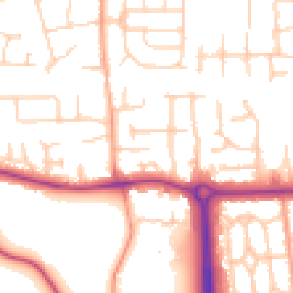 Daytime road noise heatmap for SL6 0LN
