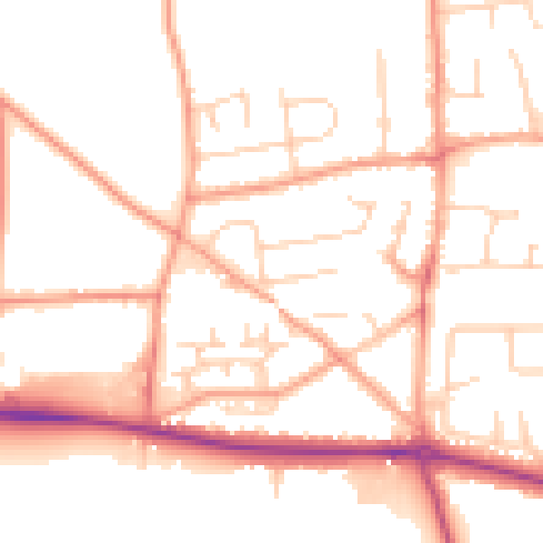 Daytime road noise heatmap for SL6 0NQ