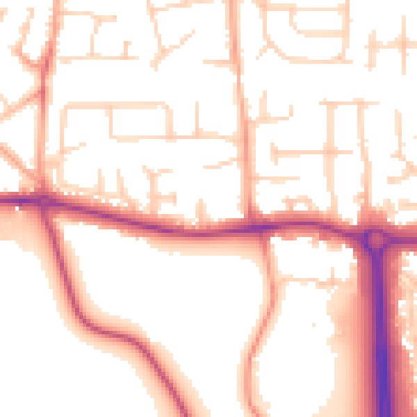 Daytime road noise heatmap for SL6 0PG