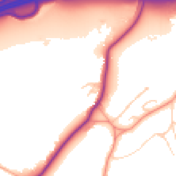 Daytime road noise heatmap for SL6 2HZ