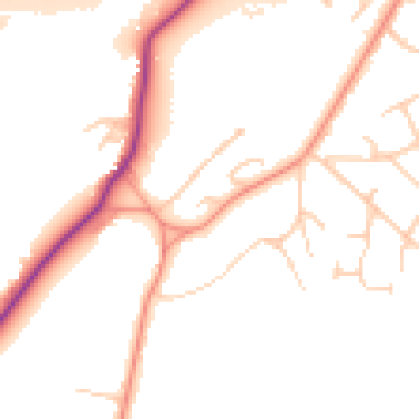 Daytime road noise heatmap for SL6 2JP