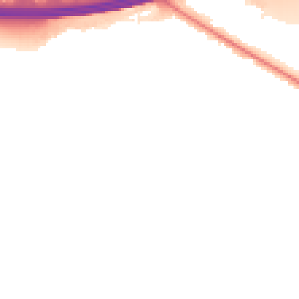 Night-time road noise heatmap for SL6 2LG