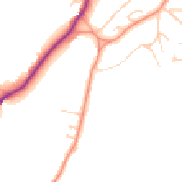 Daytime road noise heatmap for SL6 2NA