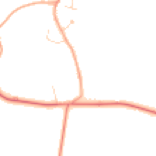 Daytime road noise heatmap for SL6 2NY