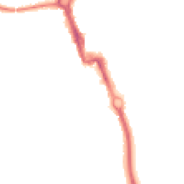 Night-time road noise heatmap for SL6 2PU