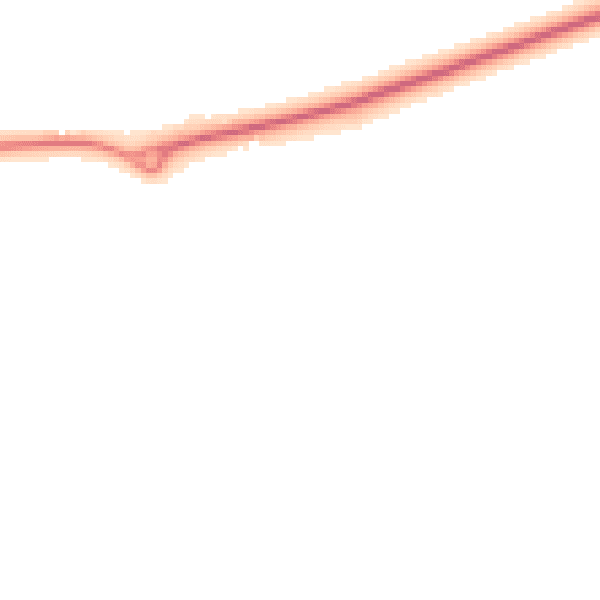 Night-time road noise heatmap for SL6 3DX