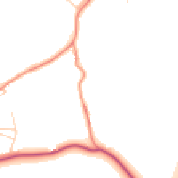 Daytime road noise heatmap for SL6 3JH