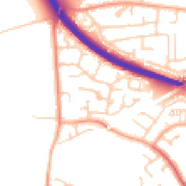 Daytime road noise heatmap for SL6 3PX
