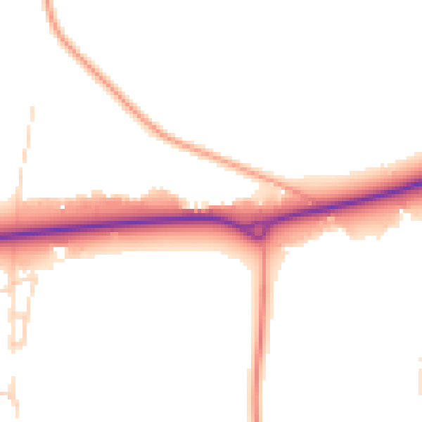 Daytime road noise heatmap for SL6 3QS