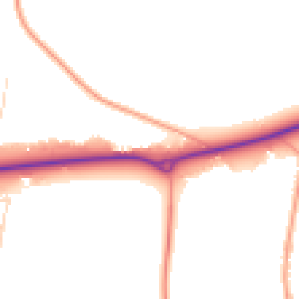 Daytime road noise heatmap for SL6 3QT