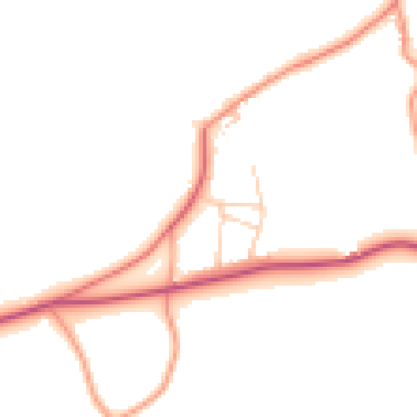 Daytime road noise heatmap for SL6 3SH