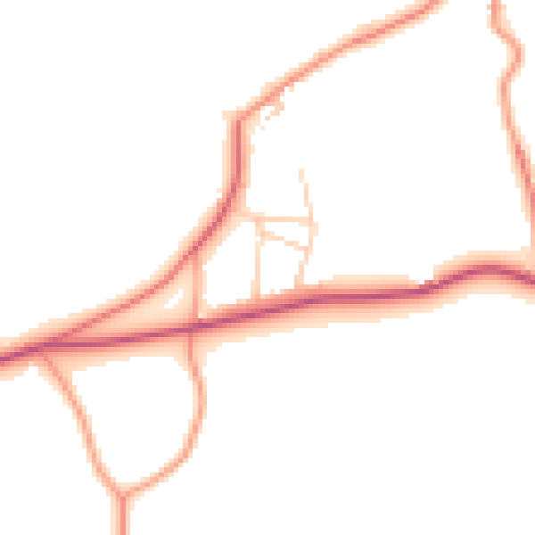 Daytime road noise heatmap for SL6 3SL