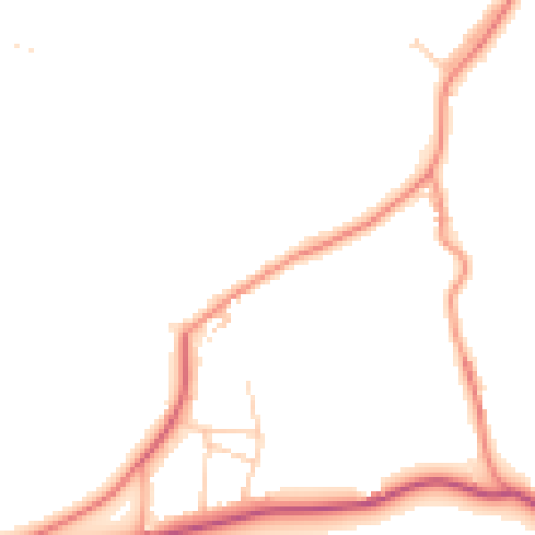 Daytime road noise heatmap for SL6 3SQ