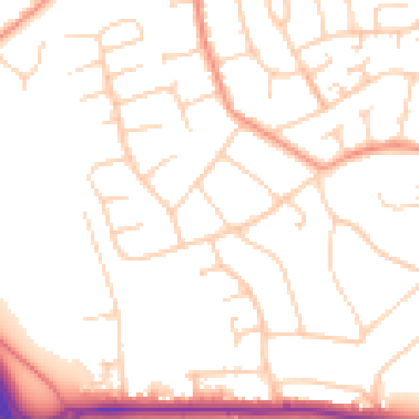 Daytime road noise heatmap for SL6 5EA