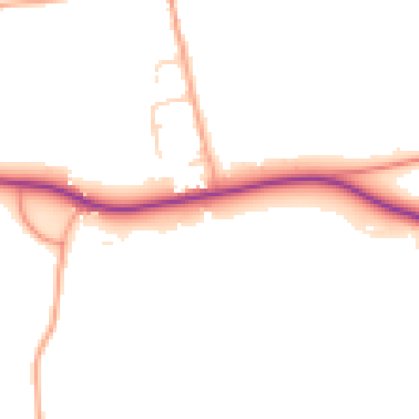 Daytime road noise heatmap for SL6 5LJ