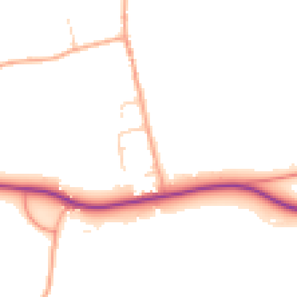 Daytime road noise heatmap for SL6 5LU
