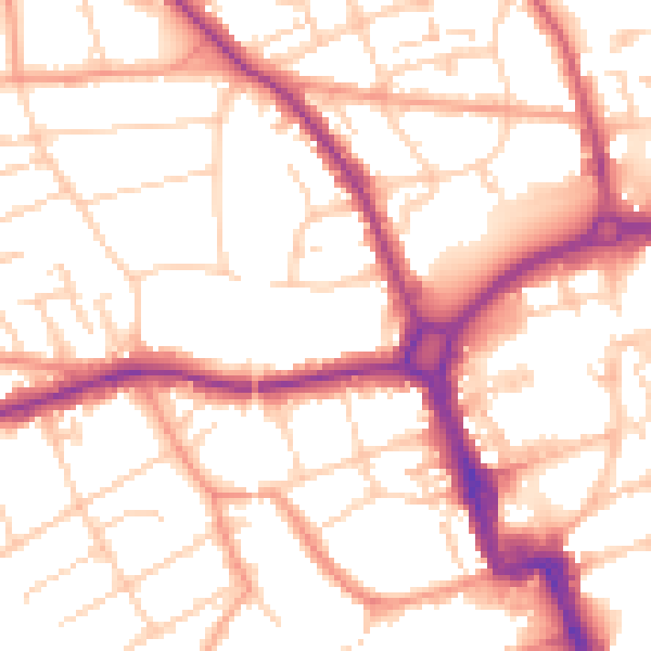 Daytime road noise heatmap for SL6 6DY
