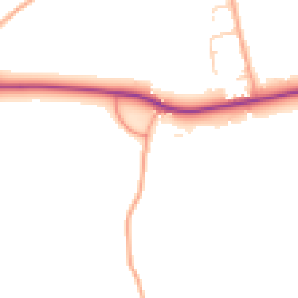 Daytime road noise heatmap for SL6 6FN