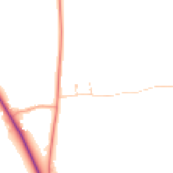 Daytime road noise heatmap for SL6 6FR