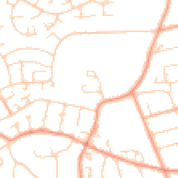 Daytime road noise heatmap for SL6 6JF