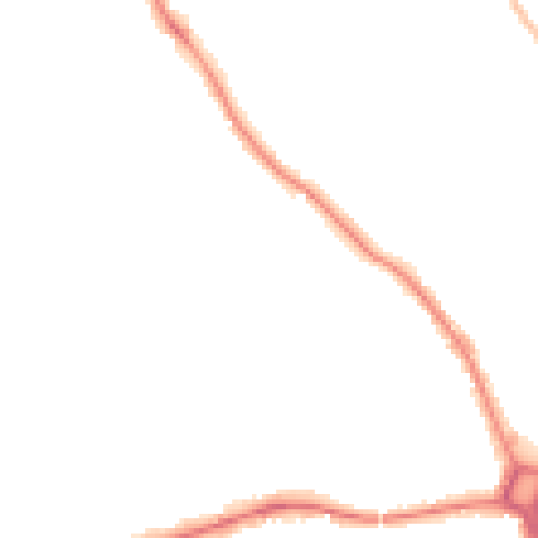 Night-time road noise heatmap for SL6 6JL